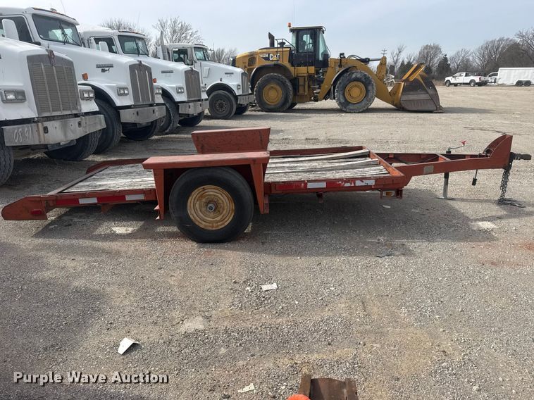 image for item DQ4344 1982 Belshe WB-1 tilt deck utility trailer