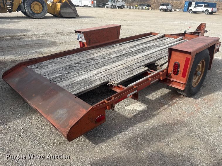 image for item DQ4344 1982 Belshe WB-1 tilt deck utility trailer