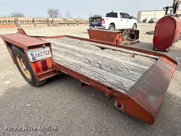 image for item DQ4344 1982 Belshe WB-1 tilt deck utility trailer