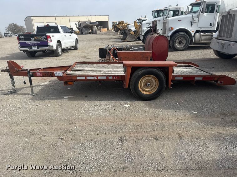 image for item DQ4344 1982 Belshe WB-1 tilt deck utility trailer