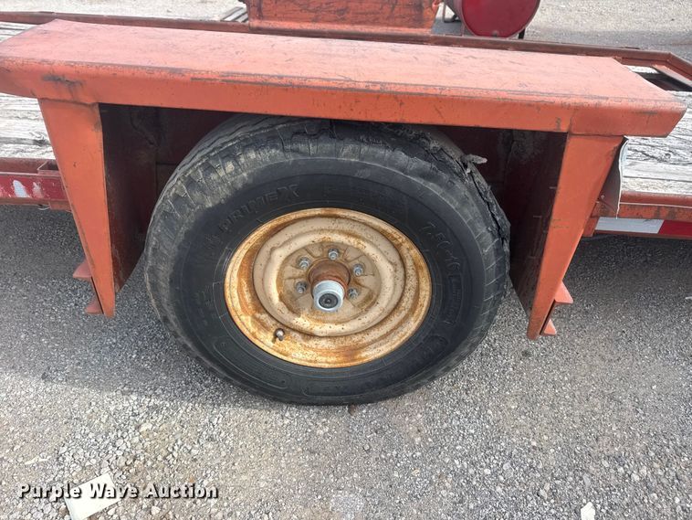 image for item DQ4344 1982 Belshe WB-1 tilt deck utility trailer