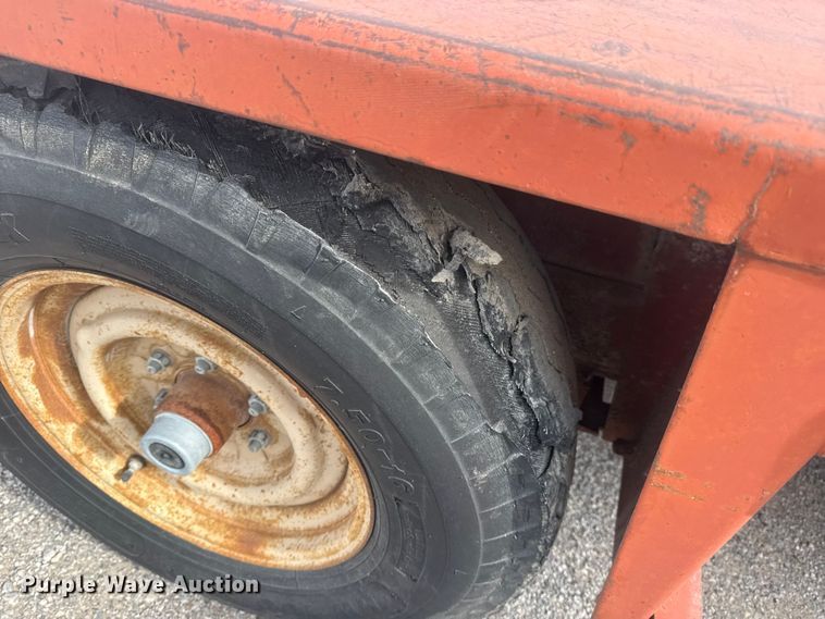 image for item DQ4344 1982 Belshe WB-1 tilt deck utility trailer