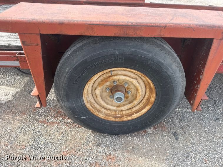 image for item DQ4344 1982 Belshe WB-1 tilt deck utility trailer