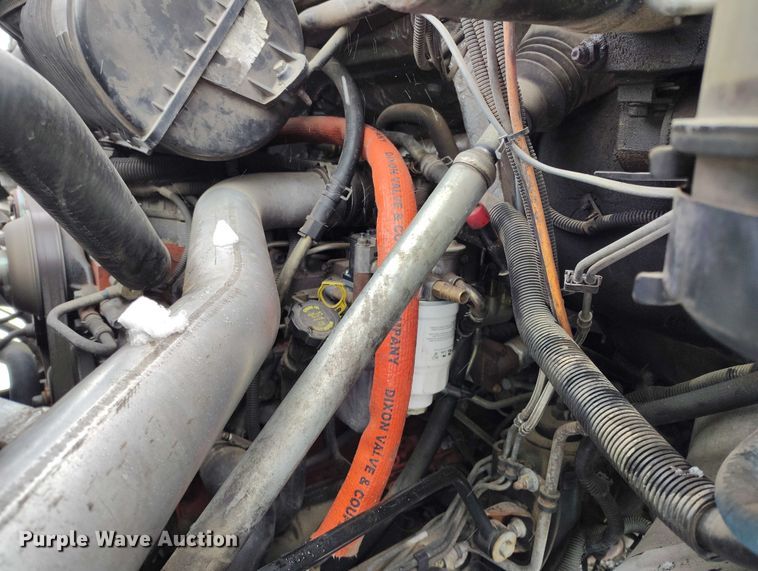 image for item DT0877 2005 Isuzu H6500 flatbed truck with crash attenuator