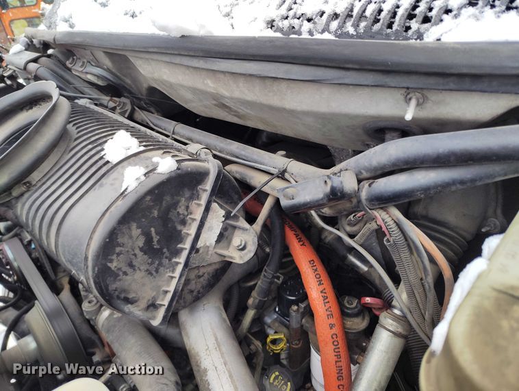 image for item DT0877 2005 Isuzu H6500 flatbed truck with crash attenuator