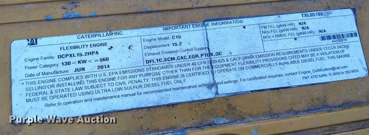 image for item DT0888 2014 Caterpillar 740B articulated haul truck