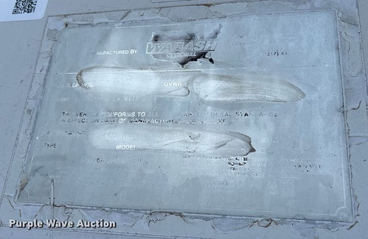 image for item DT4994 1982 Wabash dry van trailer