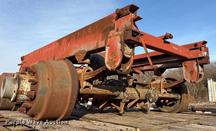 image for item DT4998 1986 Transcraft ETL-48-80 extendable flatbed trailer