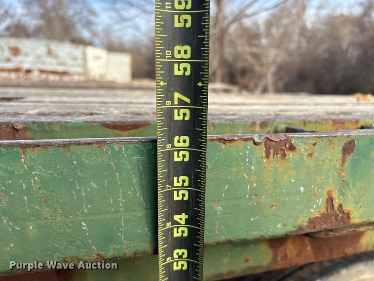 image for item DT4998 1986 Transcraft ETL-48-80 extendable flatbed trailer