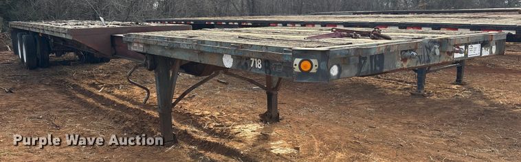 image for item DT4999 1987 Great Dane EXT-45-75 extendable flatbed trailer