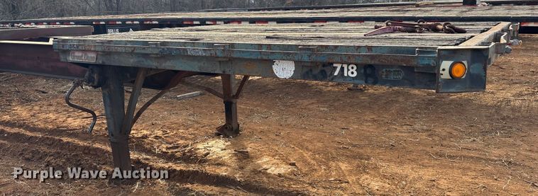 image for item DT4999 1987 Great Dane EXT-45-75 extendable flatbed trailer