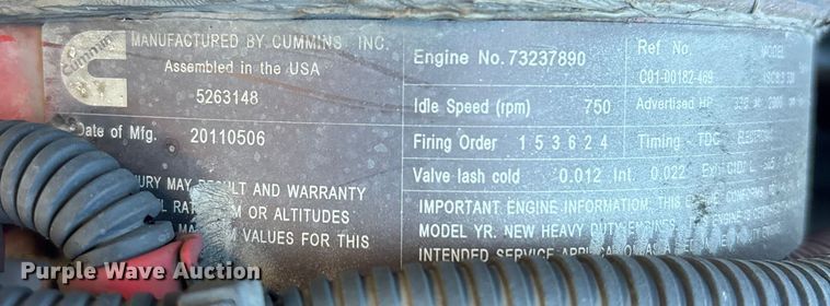 image for item DU0380 2012 Freightliner Business Class M2 sewer jetter truck