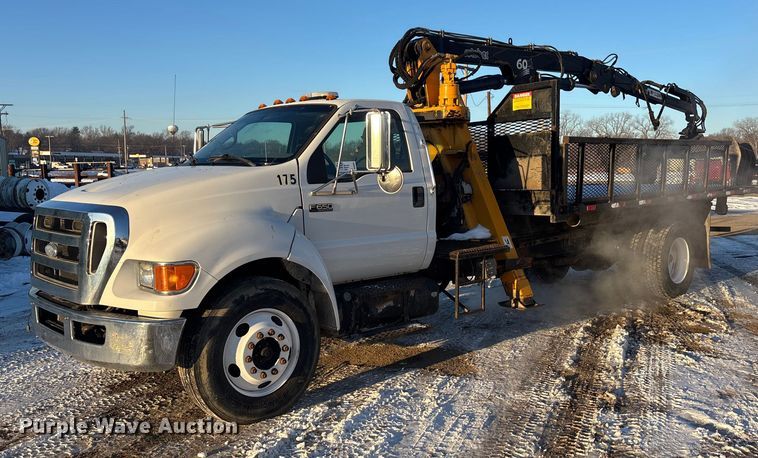 image for item DU6967 2008 Ford F650 crane grapple truck