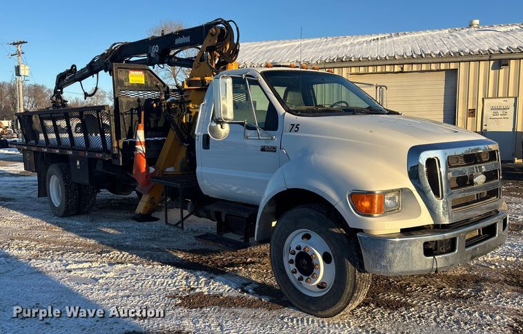 image for item DU6967 2008 Ford F650 crane grapple truck
