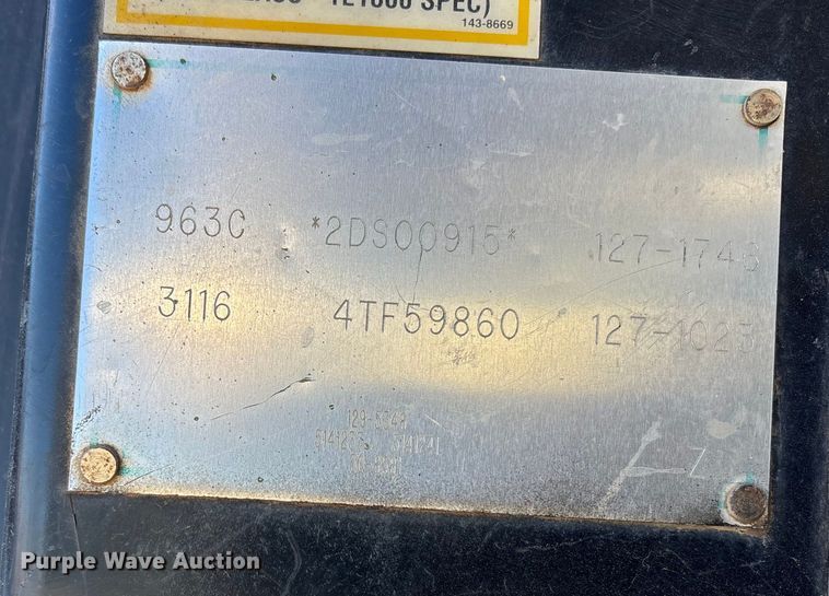 image for item DU6970 2000 Caterpillar 963C loader