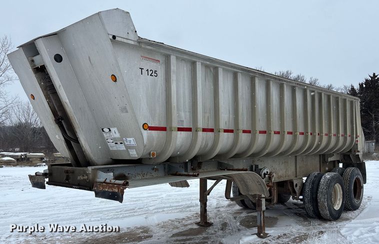 image for item DU6997 1989 Fruehauf end dump trailer