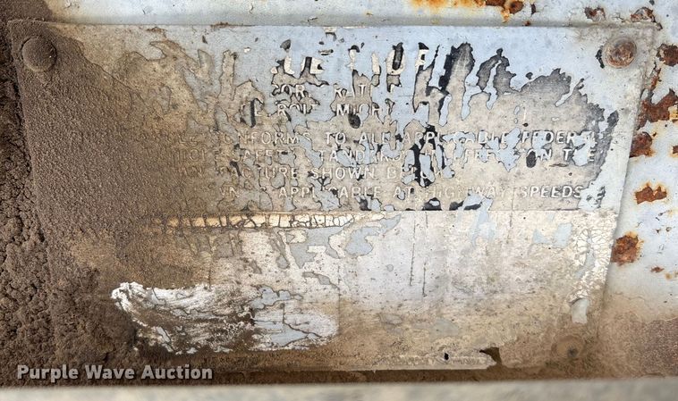 image for item DU6997 1989 Fruehauf end dump trailer