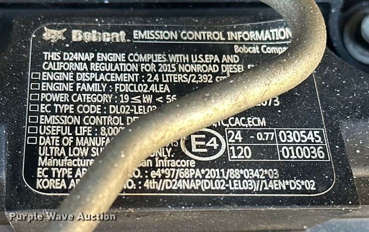 image for item DV0782 2016 Bobcat S530 skid steer loader