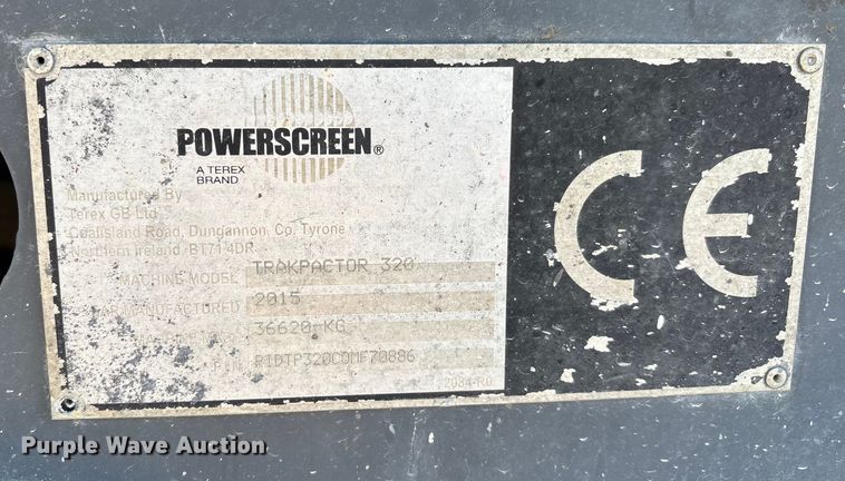 image for item DW7460 2015 Powerscreen  Trackpactor 320 impact crusher