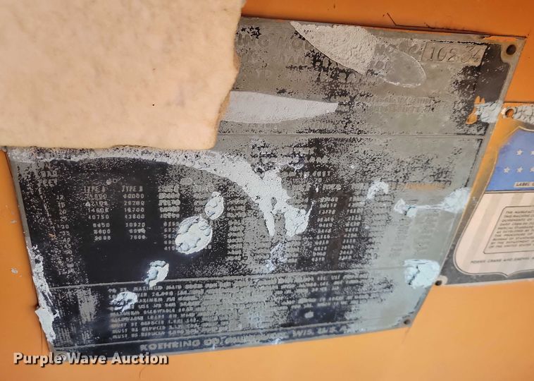 image for item EA2813 Koehring 405 crane