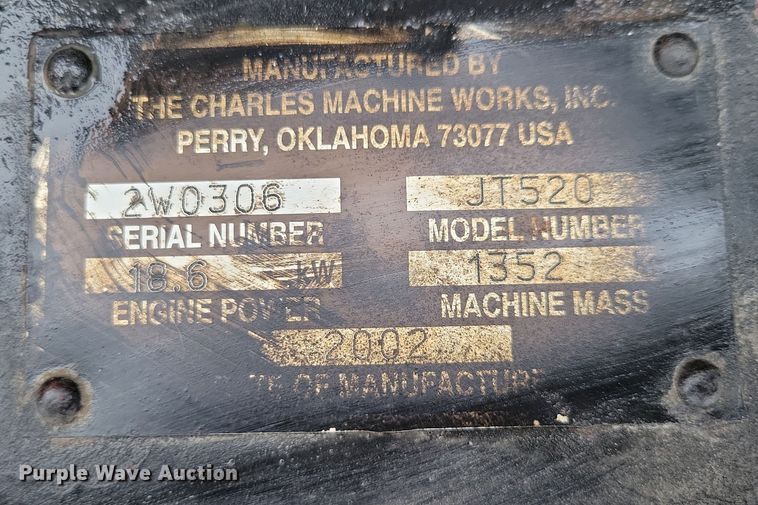 image for item EA2825 2002 Ditch Witch JT520 directional boring unit