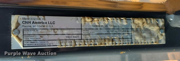 image for item EA2842 2010 Case 580 Super M+ backhoe