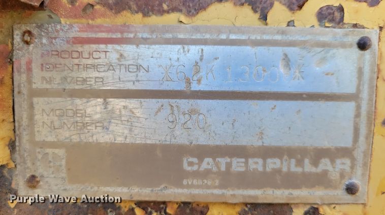 image for item EA2859 1969 Caterpillar 920 wheel loader