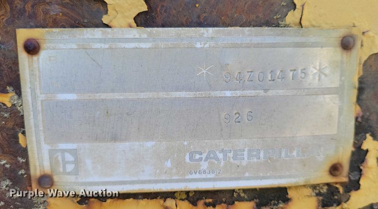 image for item EA2860 1986 Caterpillar  926 wheel loader