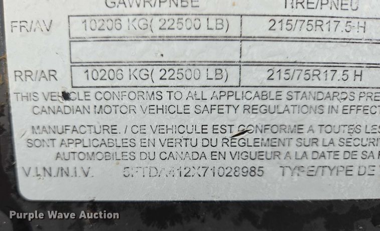 image for item EB1284 2007 Felling FT50 drop deck equipment trailer