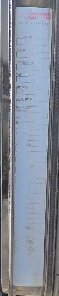 image for item EB1287 2007 Kenworth T800 semi truck