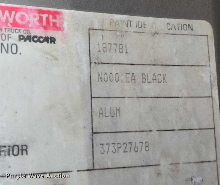 image for item EB1287 2007 Kenworth T800 semi truck