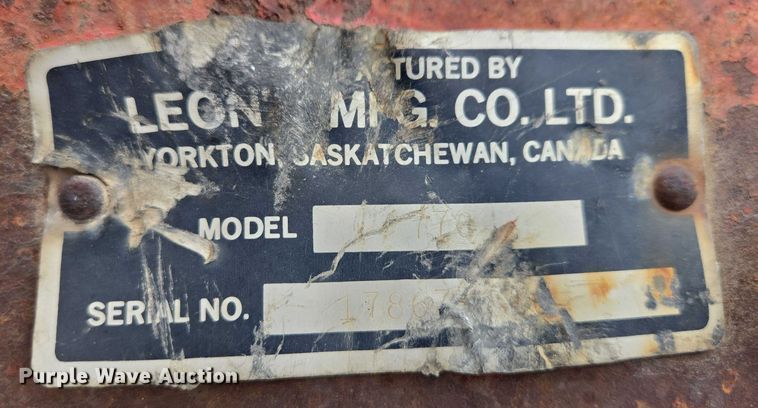 image for item EB1295 Renn 770 snow plow