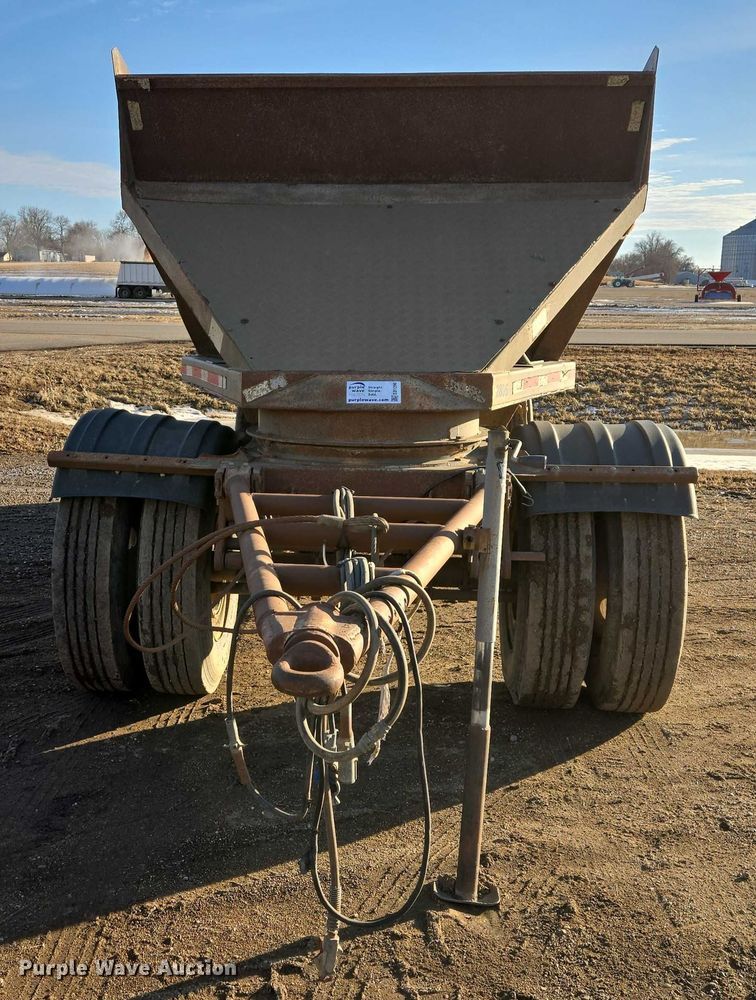 image for item EB1296 1986 Gallaty bottom dump pup trailer