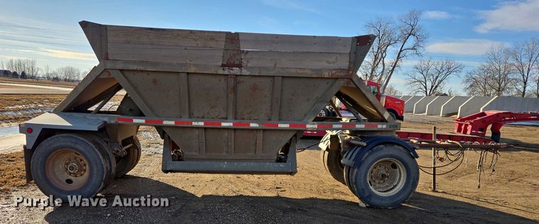 image for item EB1296 1986 Gallaty bottom dump pup trailer