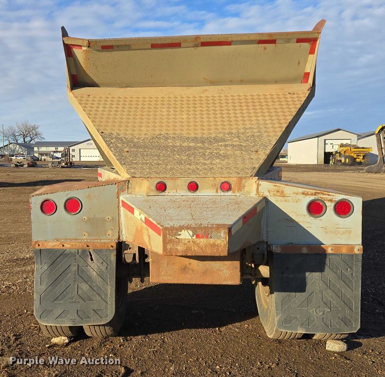 image for item EB1296 1986 Gallaty bottom dump pup trailer