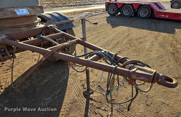 image for item EB1296 1986 Gallaty bottom dump pup trailer