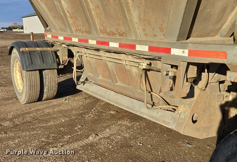 image for item EB1296 1986 Gallaty bottom dump pup trailer