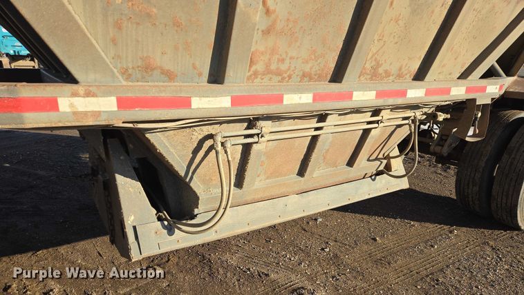 image for item EB1296 1986 Gallaty bottom dump pup trailer