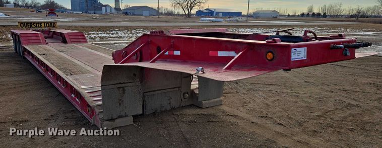 image for item EB1297 2012 Globe Trailer Manufacturing lowboy equipment trailer