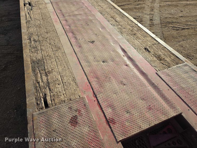 image for item EB1297 2012 Globe Trailer Manufacturing lowboy equipment trailer