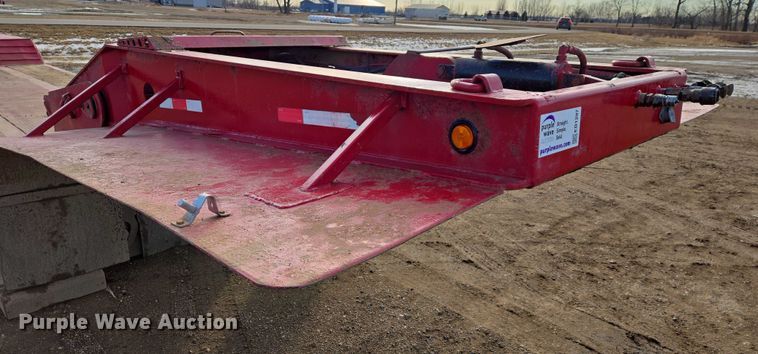 image for item EB1297 2012 Globe Trailer Manufacturing lowboy equipment trailer