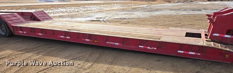 image for item EB1297 2012 Globe Trailer Manufacturing lowboy equipment trailer