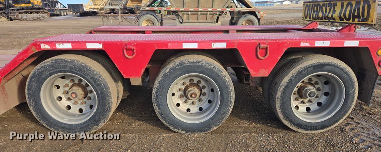 image for item EB1297 2012 Globe Trailer Manufacturing lowboy equipment trailer