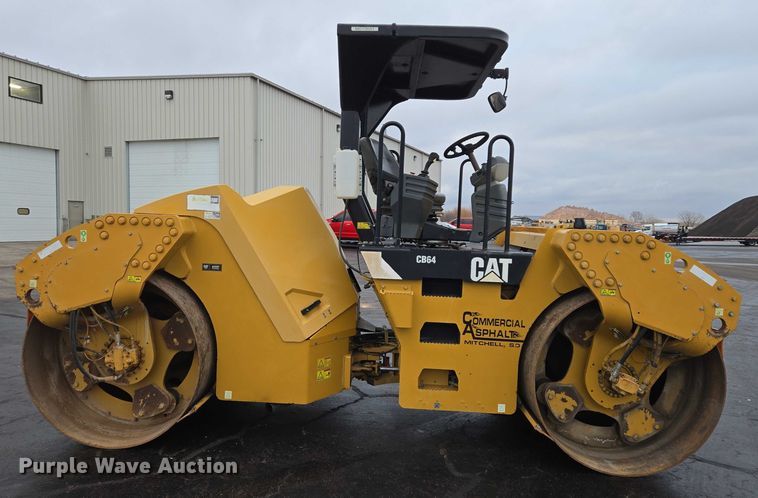 image for item EB1300 2010 Caterpillar CB-64 double drum vibratory roller