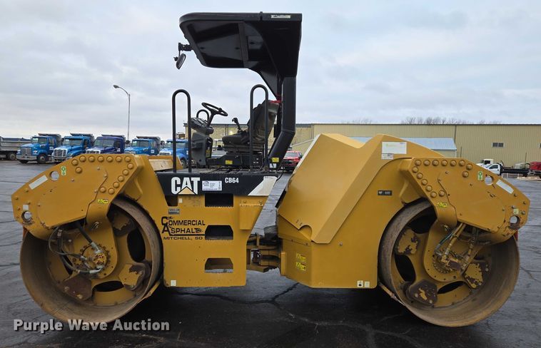 image for item EB1300 2010 Caterpillar CB-64 double drum vibratory roller