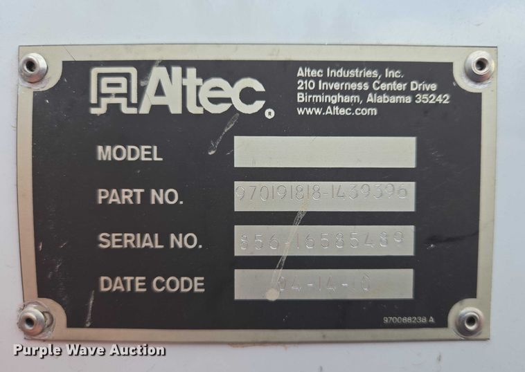 image for item EB1338 Altec DM47TR digger derrick truck bed