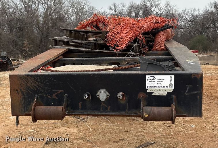 image for item EE0095 1984 Siebert lowboy equipment trailer