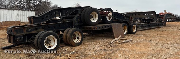 image for item EE0095 1984 Siebert lowboy equipment trailer