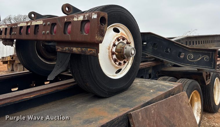 image for item EE0095 1984 Siebert lowboy equipment trailer