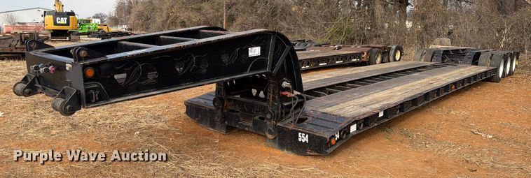 image for item EE1414 1989 Trail King lowboy equipment trailer